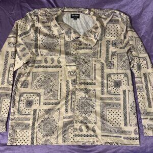 Dogg Supply Snoop Dogg Bandana Print Button Up XL